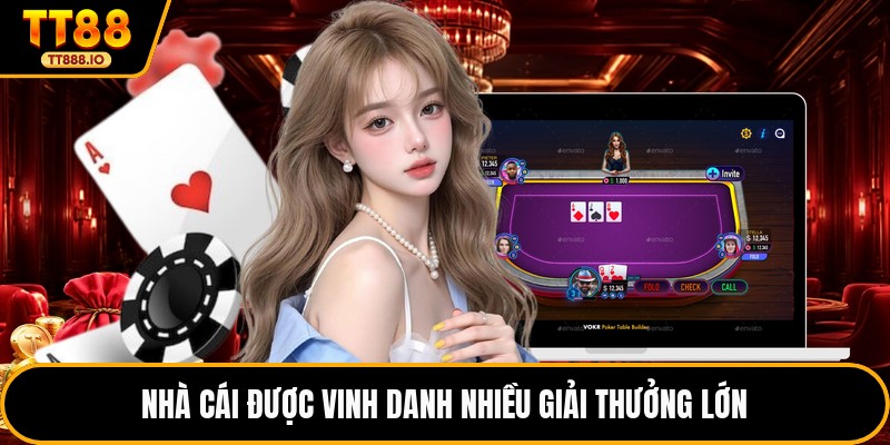 Nhà cái được vinh danh nhiều giải thưởng lớn